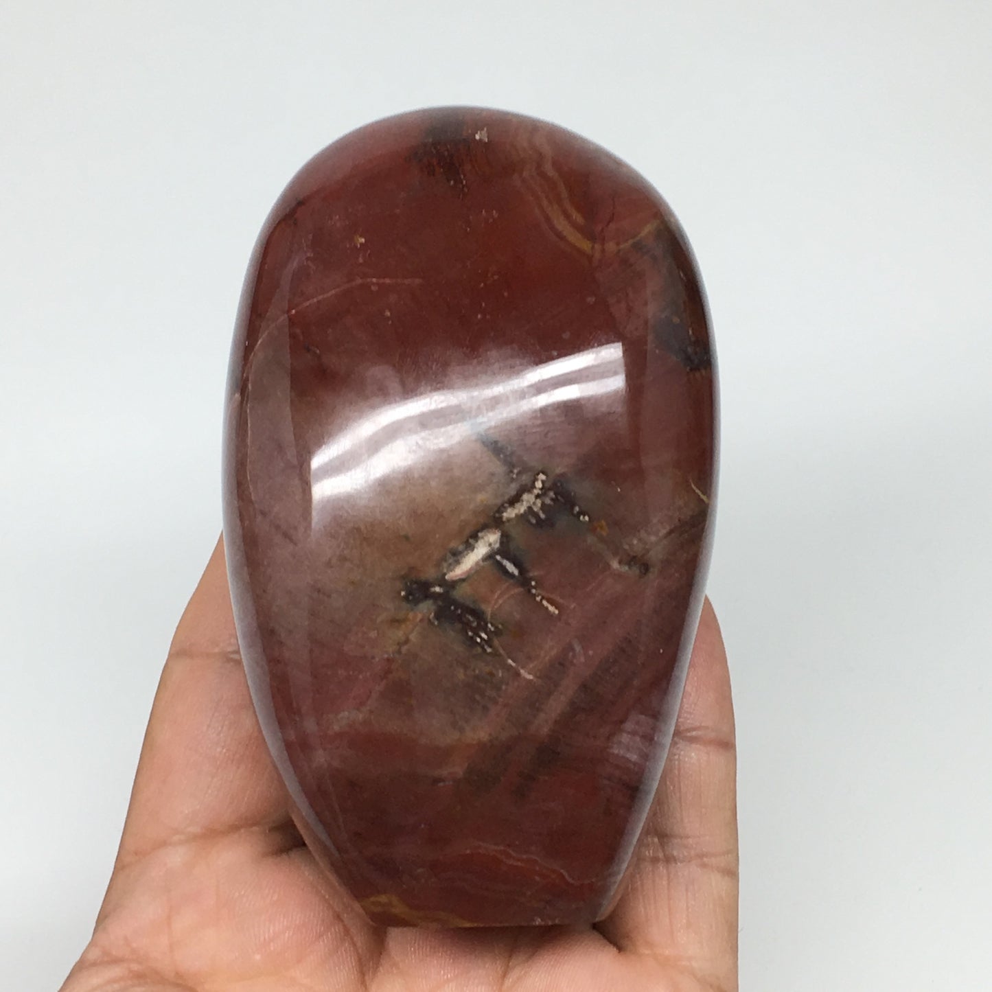 365.3g, 3.6"x2.2"x1.8" Natural Petrified Wood Freeform Polished Gemstones, B954