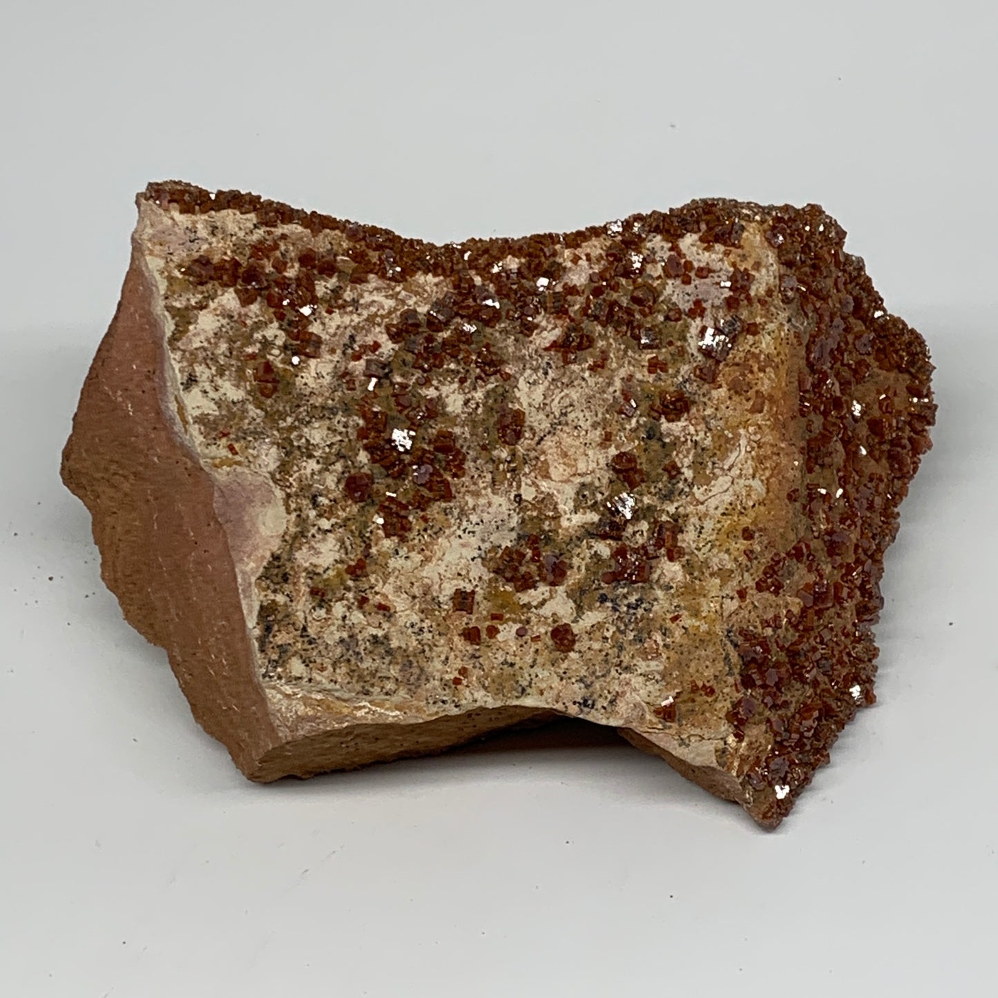 1600g, 7"x4.7"x3", Vanadinite Small Crystals Cluster Mineral Specimens, B11136