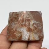 48.2g,1"x1.5" Natural Untreated Red Shell Fossils Pyramid Reiki Energy, F1210