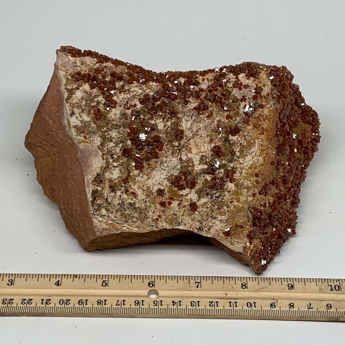 1600g, 7"x4.7"x3", Vanadinite Small Crystals Cluster Mineral Specimens, B11136
