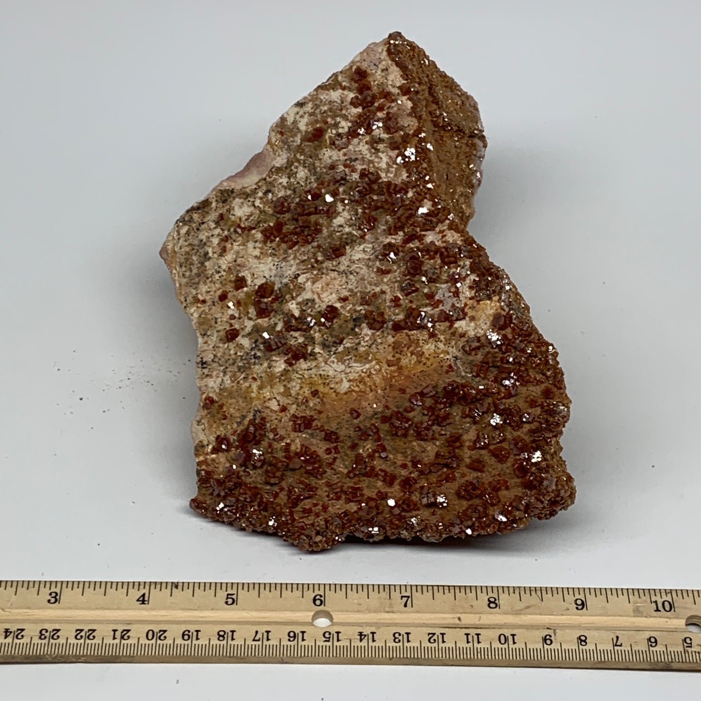 1600g, 7"x4.7"x3", Vanadinite Small Crystals Cluster Mineral Specimens, B11136