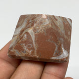 48.2g,1"x1.5" Natural Untreated Red Shell Fossils Pyramid Reiki Energy, F1210