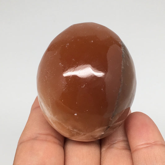 137.9g, 2"x1.7" Honey Color Onyx Polished Small Eggs from Morocco, MF3390