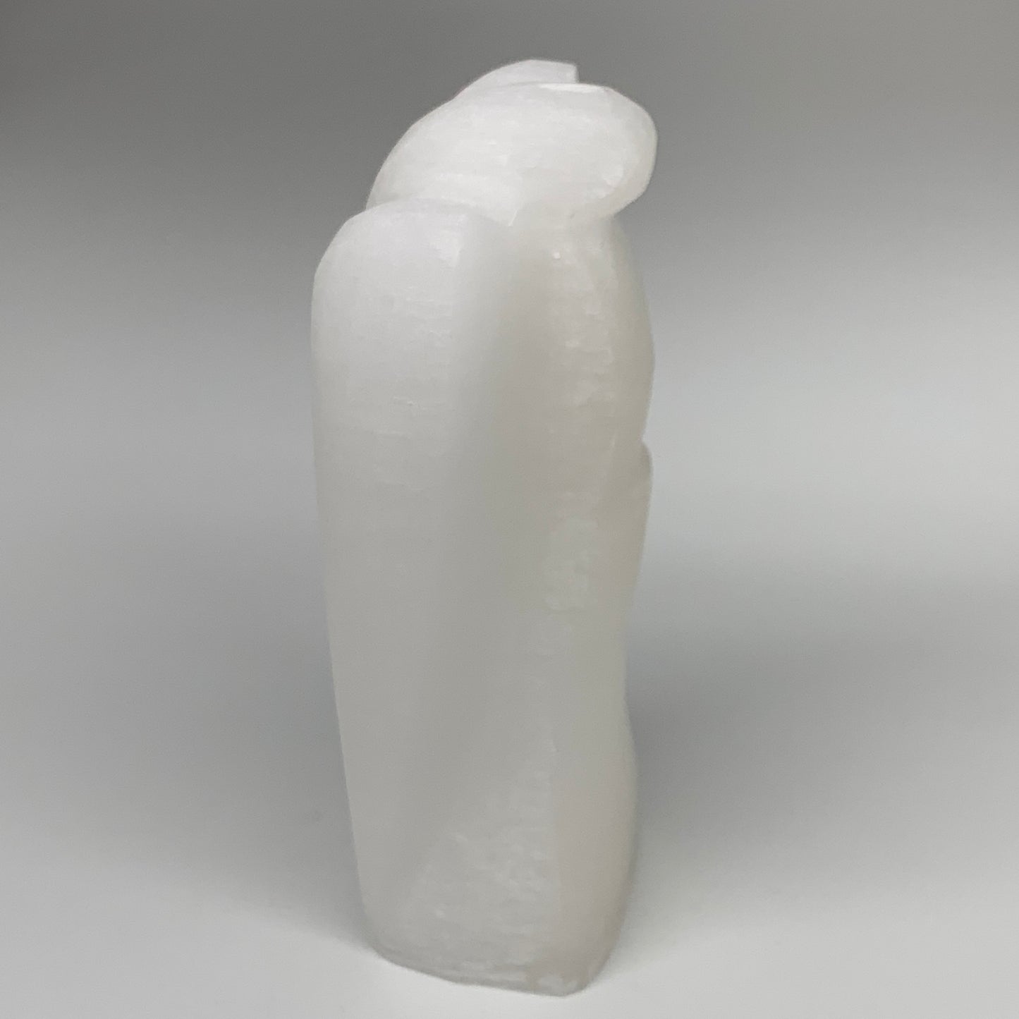 1002g, 7"x3.6"x2.1" White Selenite (Satin Spar) Angel Lamps @Morocco,B9472