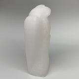 1002g, 7"x3.6"x2.1" White Selenite (Satin Spar) Angel Lamps @Morocco,B9472