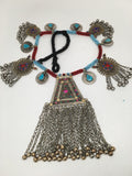 352 Grams Afghan Kuchi Jingle Coins Chain Bells Boho ATS Pendants Necklace,KC132