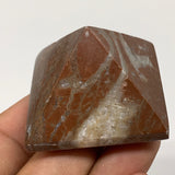 62g,1.2"x1.6" Natural Untreated Red Shell Fossils Pyramid Reiki Energy, F1213