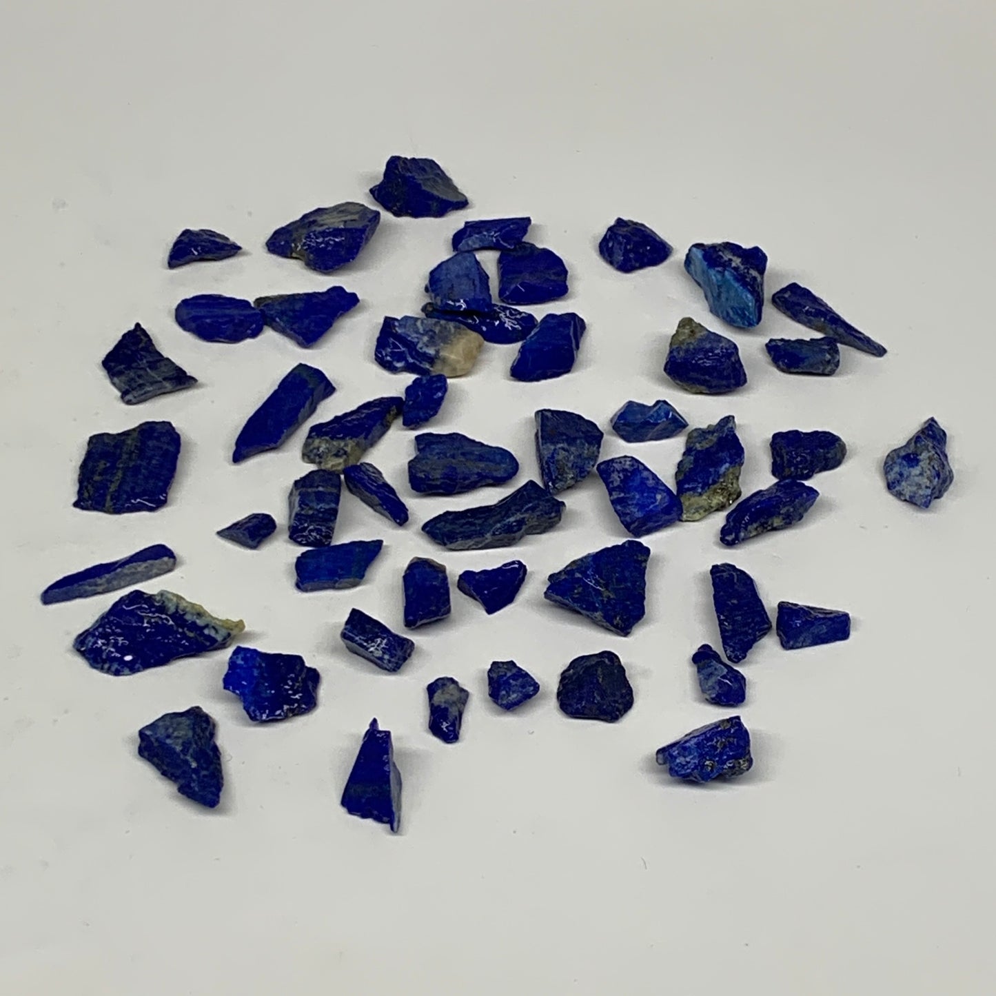 139g,50pcs,0.4"-1.2", Small Tiny Chips Rough Lapis Lazuli @Afghanistan,B11995