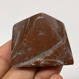 57.3g,1.2"x1.6" Natural Untreated Red Shell Fossils Pyramid Reiki Energy, F1214