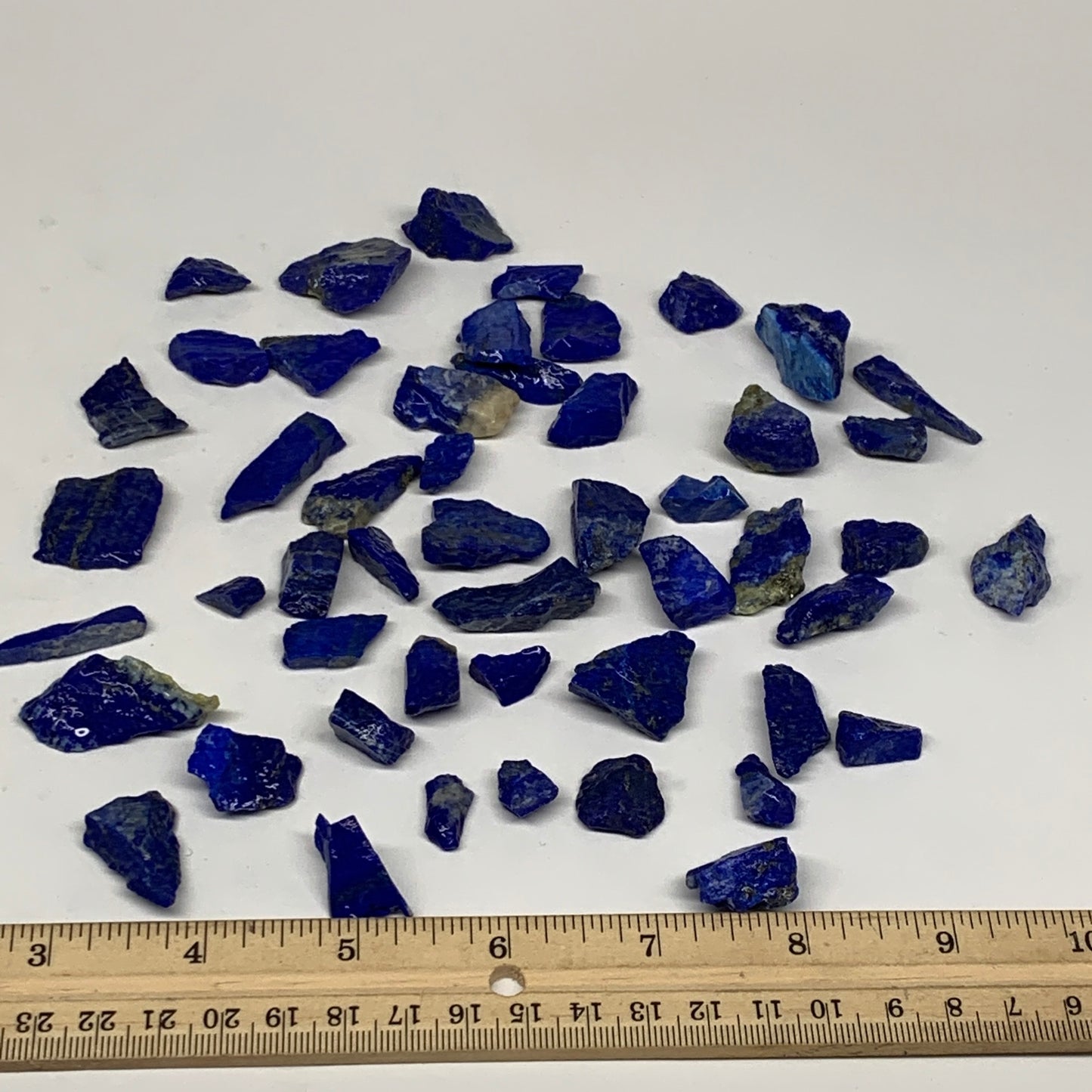 139g,50pcs,0.4"-1.2", Small Tiny Chips Rough Lapis Lazuli @Afghanistan,B11995