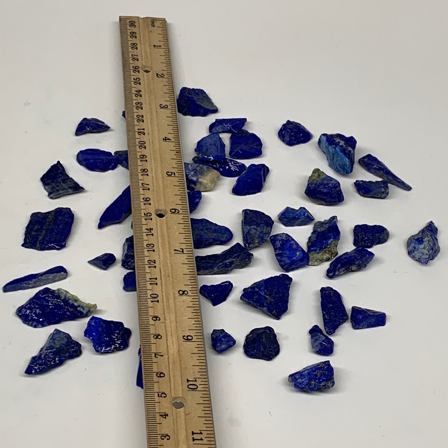 139g,50pcs,0.4"-1.2", Small Tiny Chips Rough Lapis Lazuli @Afghanistan,B11995
