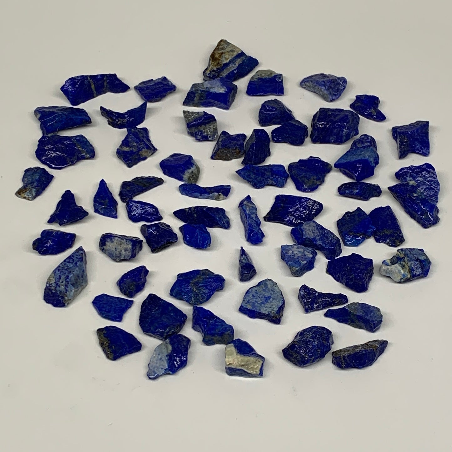 138.5g,59pcs,0.5"-1.2", Small Tiny Chips Rough Lapis Lazuli @Afghanistan,B11996