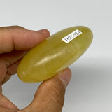 110.5g, 2.5"x1.7"x1", Lemon Calcite Palm-Stone Crystal Polished @Pakistan,B26424