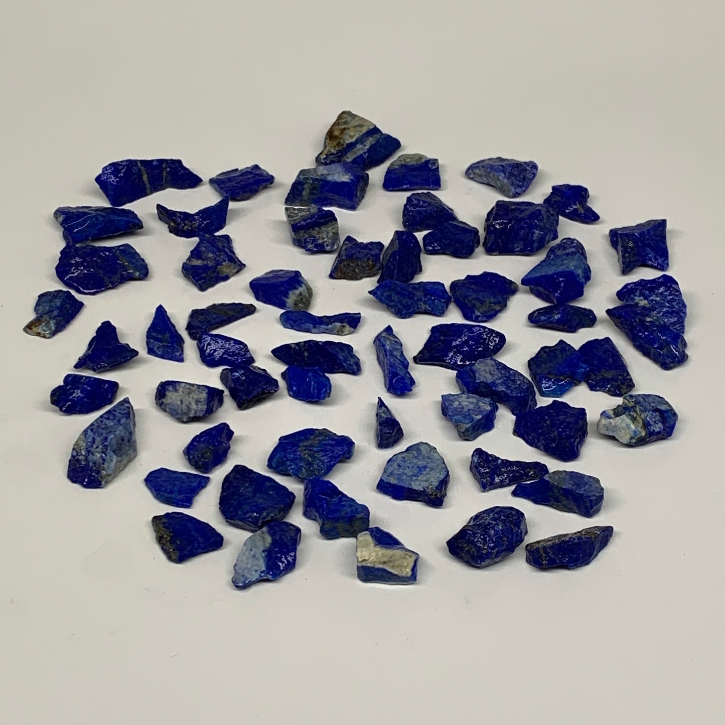 138.5g,59pcs,0.5"-1.2", Small Tiny Chips Rough Lapis Lazuli @Afghanistan,B11996