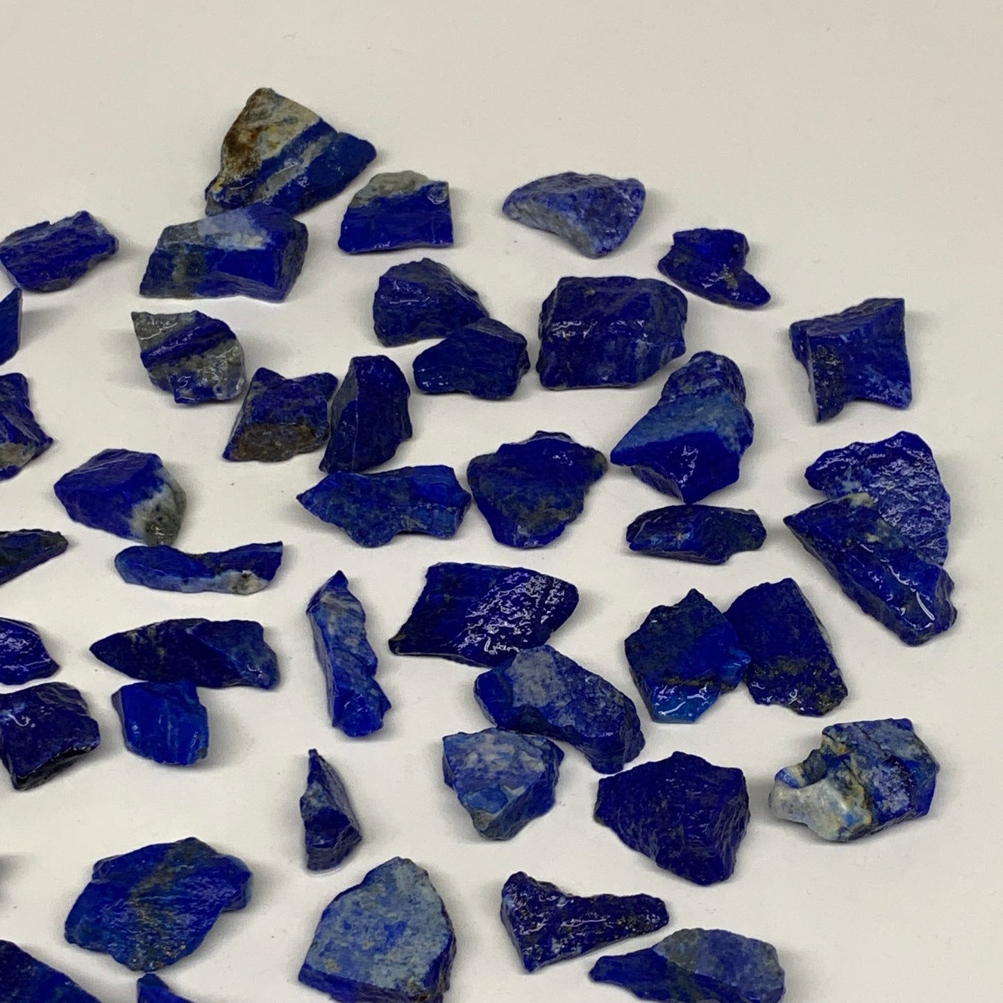 138.5g,59pcs,0.5"-1.2", Small Tiny Chips Rough Lapis Lazuli @Afghanistan,B11996