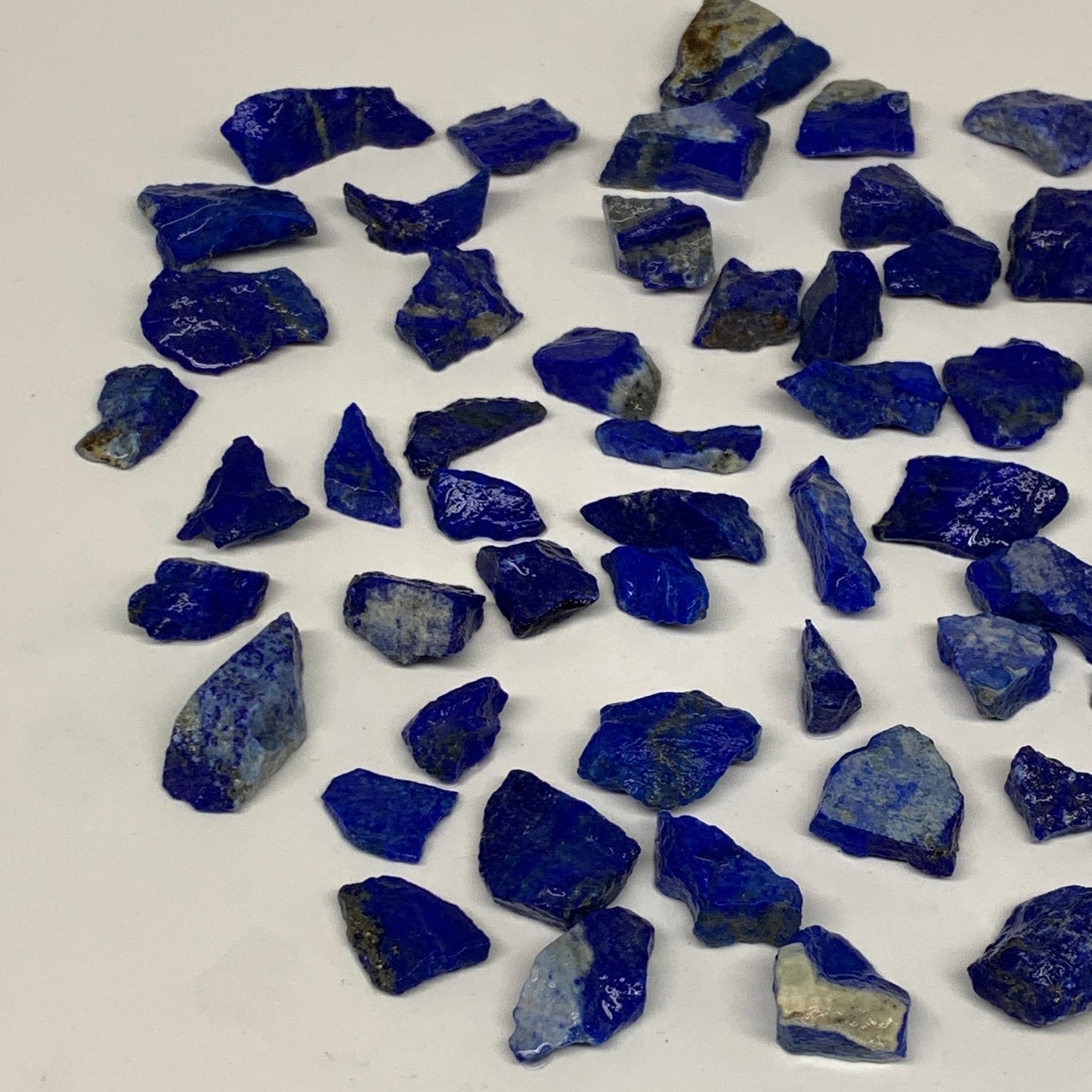 138.5g,59pcs,0.5"-1.2", Small Tiny Chips Rough Lapis Lazuli @Afghanistan,B11996