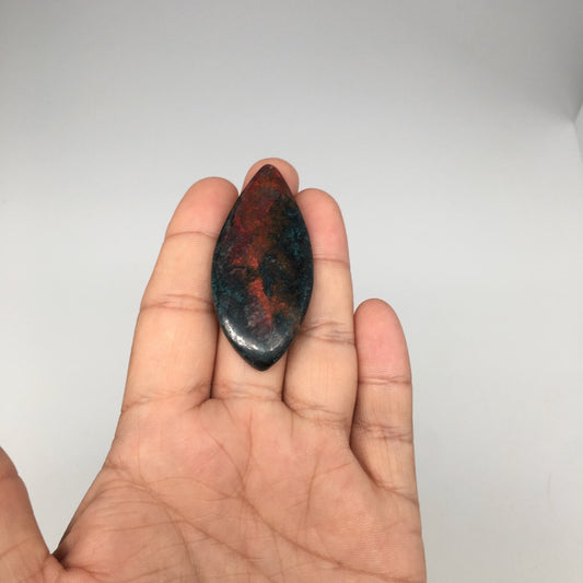 16.1g, 2.2"x 1" Sonora Sunset Chrysocolla Cuprite Cabochon from Mexico,SC220