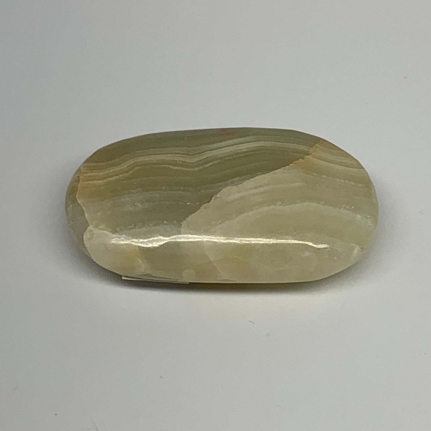 92.3g, 2.7"x1.5"x0.8" Natural Onyx Palm-Stone Reiki @Afghanistan, B24638