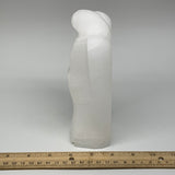 818g, 6.5"x3.6"x2.1" White Selenite (Satin Spar) Angel Lamps @Morocco,B9475