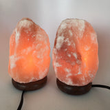 2x Himalaya Natural Handcraft Rough Raw Crystal Salt Lamp, 7.25"-7.5"Tall, HL20 - watangem.com