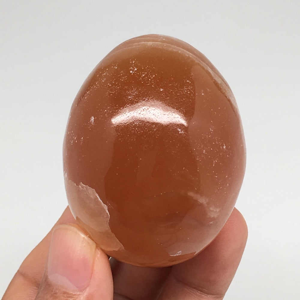 155.3g, 2.2"x1.7" Honey Color Onyx Polished Small Eggs from Morocco, MF3379