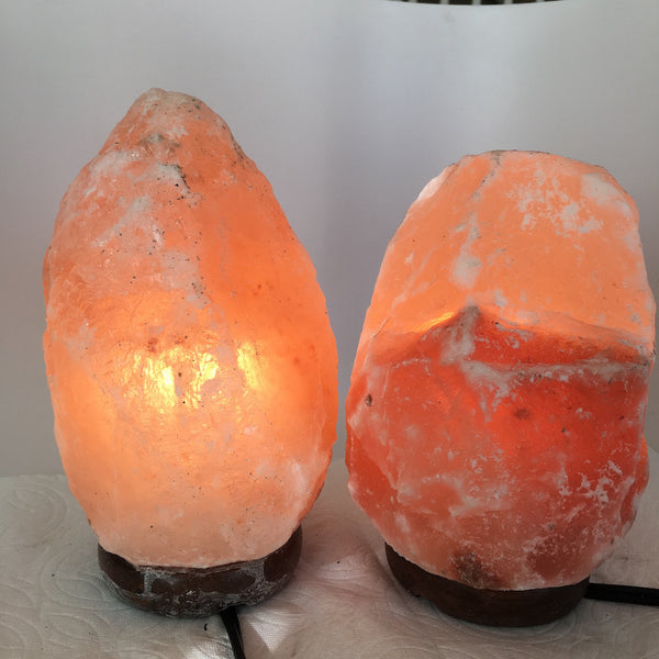 2x Himalaya Natural Handcraft Rough Raw Crystal Salt Lamp, 7.25"-8" Tall, XL96 - watangem.com