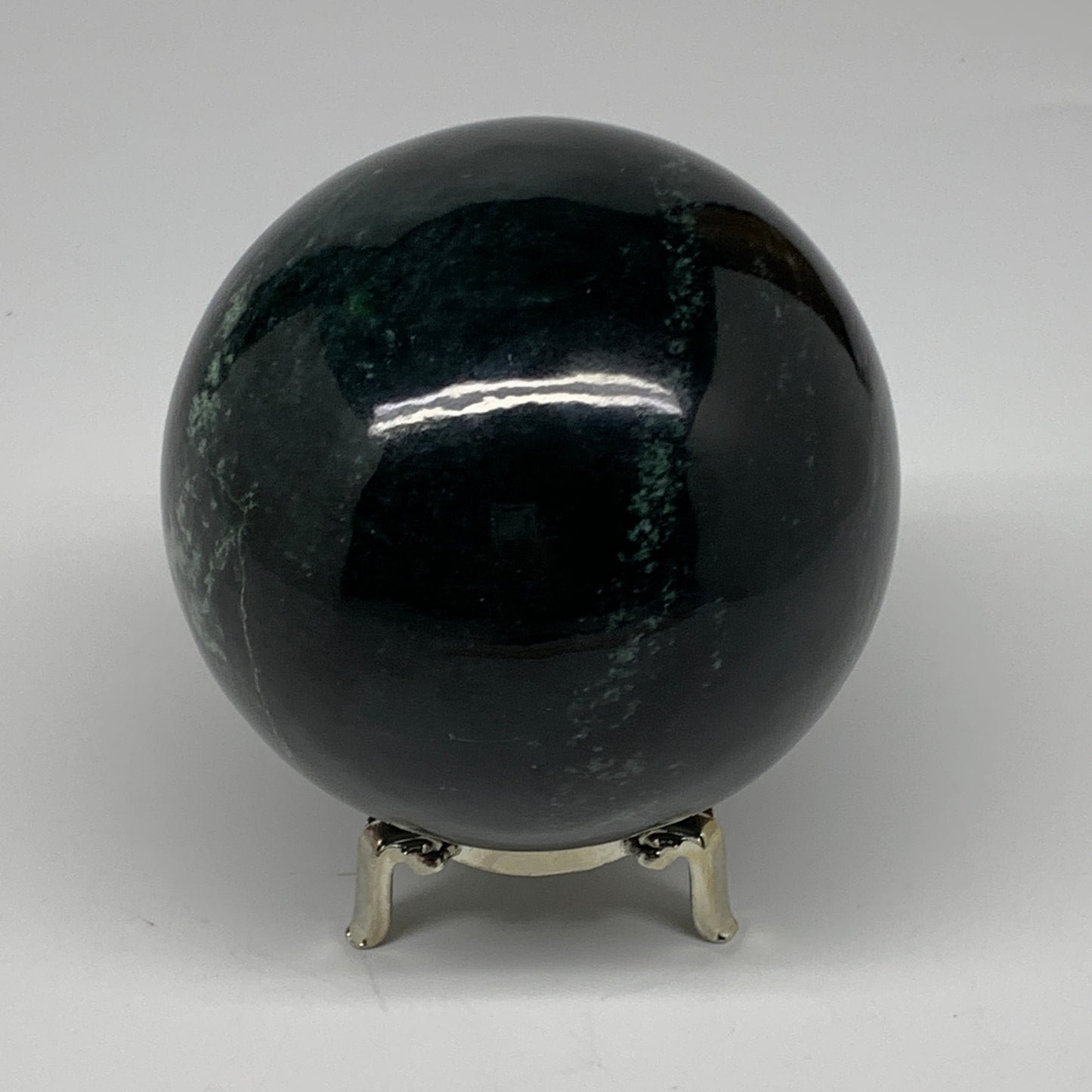 2.6 lbs, 3.7"(93mm) Natural Serpentine Sphere Gemstone,Healing Crystal,B26070