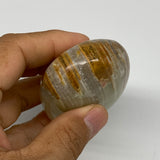 173g, 3.1"x1.9"x1.1" Natural Onyx Palm-Stone Reiki @Afghanistan, B24645