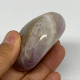 105.8g,2.3"x1.8"x1.2", Banded Amethyst Palm-Stone Crystal Polished Reiki, B15289