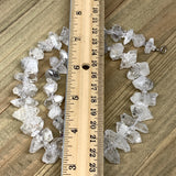11-24mm, 42 Bds, 83.5g, Natural Terminated Diamond Quartz Beads Strand 16",DQ662