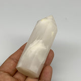 152.4g, 3.7"x1.2" Pink Calcite Point Tower Obelisk Crystal, B23249