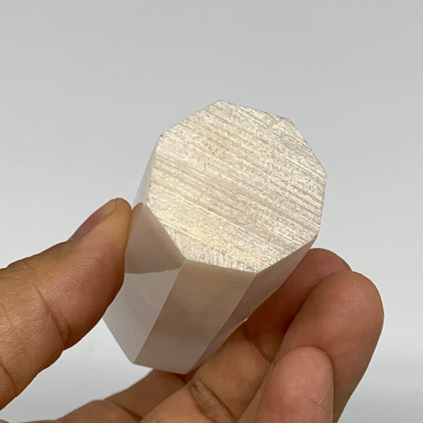 182.4g, 4.2"x1.2"  Pink Calcite Point Tower Obelisk Crystal, B23250