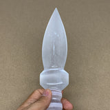 275g,10"x1.8"x1"Natural Selenite Crystal Knife (Satin Spar) @Morocco,B24022