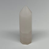 182.4g, 4.2"x1.2"  Pink Calcite Point Tower Obelisk Crystal, B23250