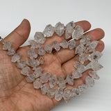 11-20mm, 41 Bds, 80.9g, Natural Terminated Diamond Quartz Beads Strand 16",DQ666