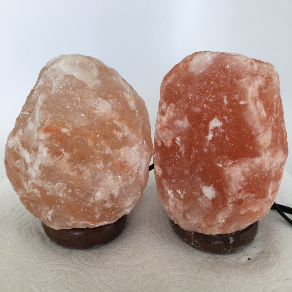 2x Himalaya Natural Handcraft Rough Raw Crystal Salt Lamp, 6.5"-7" Tall,XL137 - watangem.com