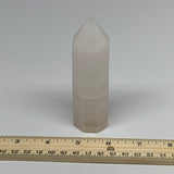 182.4g, 4.2"x1.2"  Pink Calcite Point Tower Obelisk Crystal, B23250