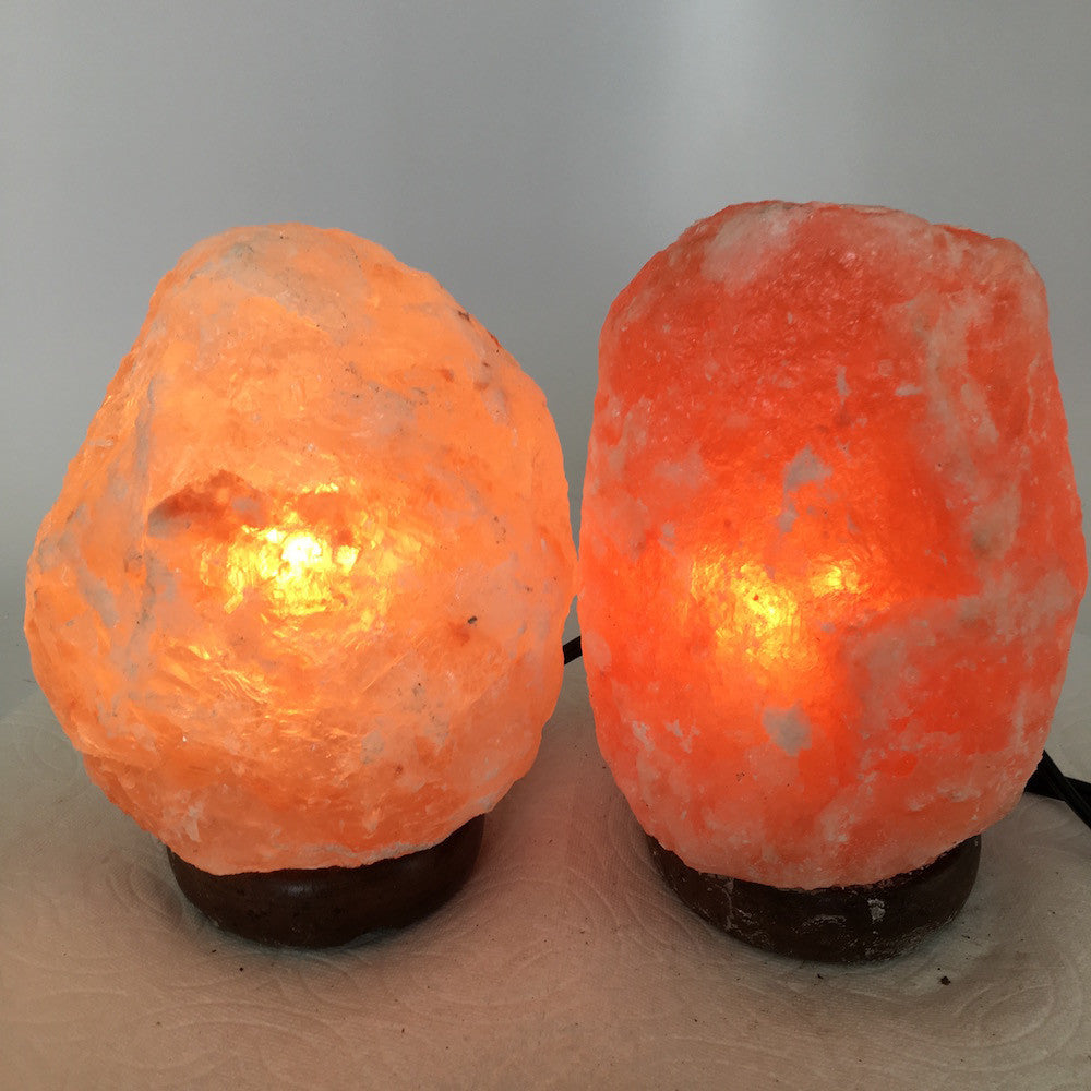 2x Himalaya Natural Handcraft Rough Raw Crystal Salt Lamp, 6.5"-7" Tall,XL137 - watangem.com