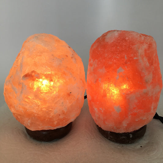2x Himalaya Natural Handcraft Rough Raw Crystal Salt Lamp, 6.5"-7" Tall,XL137 - watangem.com