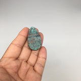 15g, 1.7"x 0.9" Sonora Sunset Chrysocolla Cuprite Cabochon from Mexico,SC236