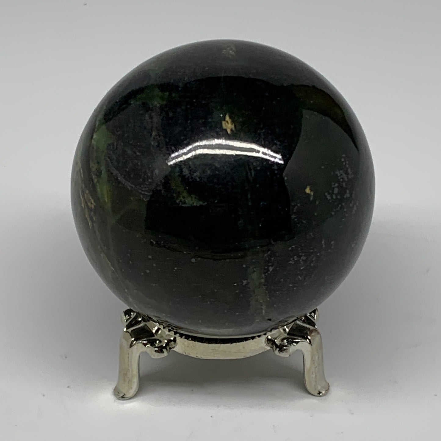 1.12 lbs, 2.8"(71mm) Nephrite Jade Sphere Gemstone,Healing Crystal,B26076