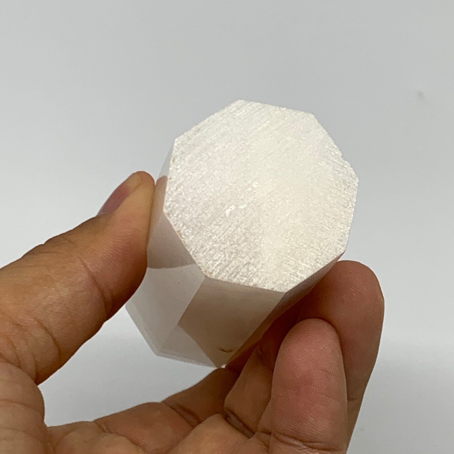 220.9g, 4"x1.3"  Pink Calcite Point Tower Obelisk Crystal, B23252