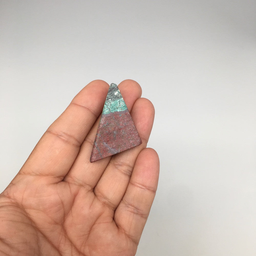 11.1g, 1.7"x 1.1" Sonora Sunset Chrysocolla Cuprite Cabochon from Mexico,SC238 - watangem.com