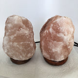 2x Himalaya Natural Handcraft Rough Raw Crystal Salt Lamp, 7"-7.25" Tall,XL147 - watangem.com