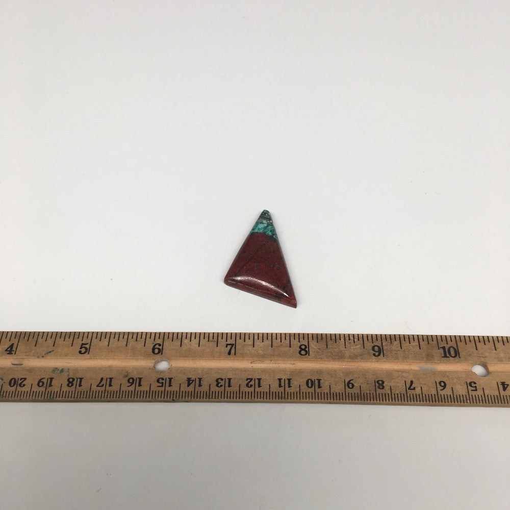 11.1g, 1.7"x 1.1" Sonora Sunset Chrysocolla Cuprite Cabochon from Mexico,SC238 - watangem.com