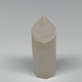 220.9g, 4"x1.3"  Pink Calcite Point Tower Obelisk Crystal, B23252