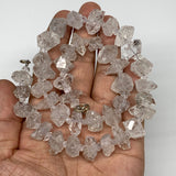 12-19mm, 40 Bds, 78.3g, Natural Terminated Diamond Quartz Beads Strand 16",DQ668