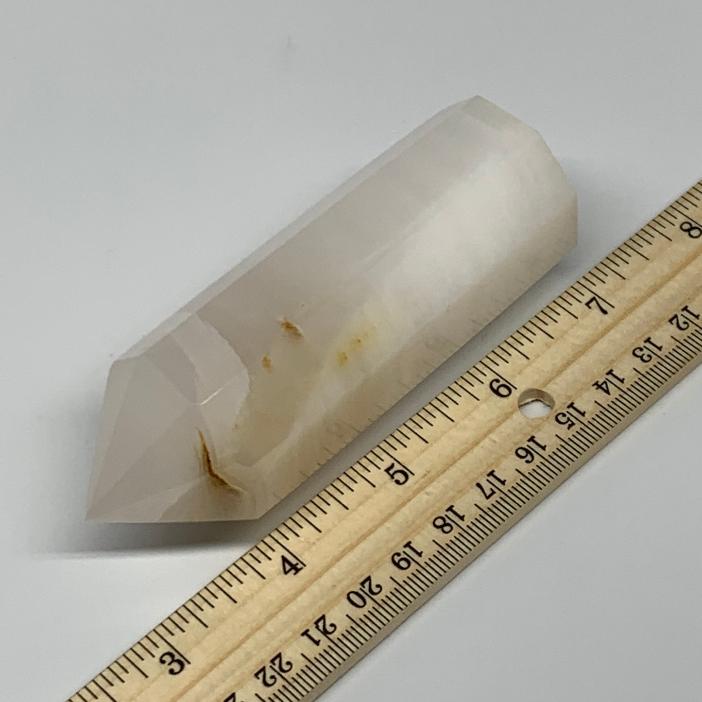 220.9g, 4"x1.3"  Pink Calcite Point Tower Obelisk Crystal, B23252