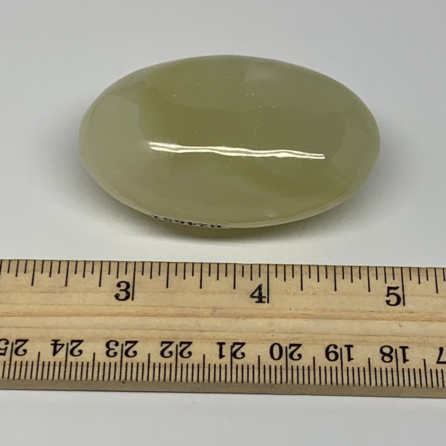 83.9g, 2.3"x1.5"x1" Natural Onyx Palm-Stone Reiki @Afghanistan, B24651