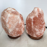 2x Himalaya Natural Handcraft Rough Raw Crystal Salt Lamp, 7.5"-7.75" Tall,XL157 - watangem.com